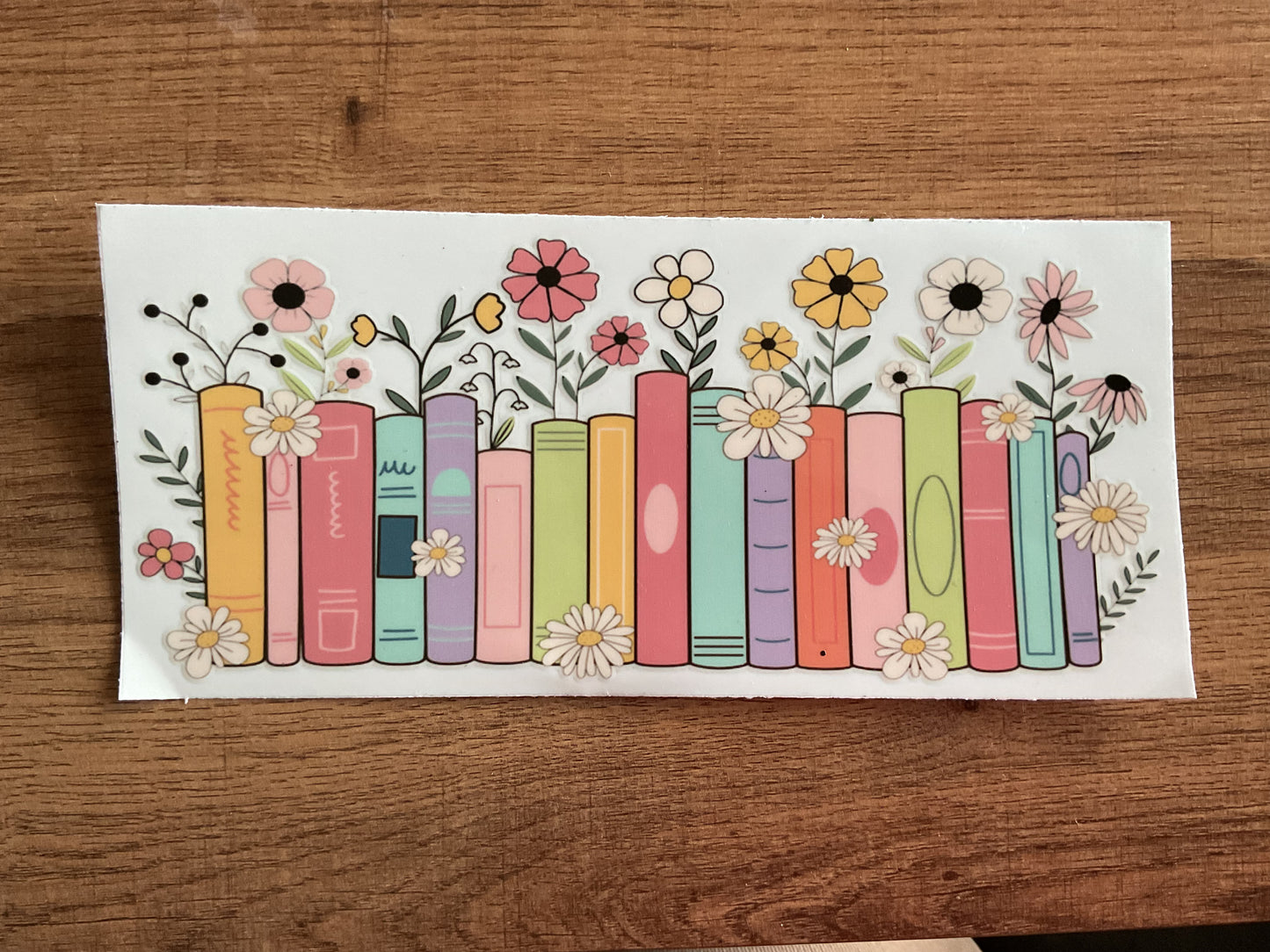 #3 - Floral Books Decal