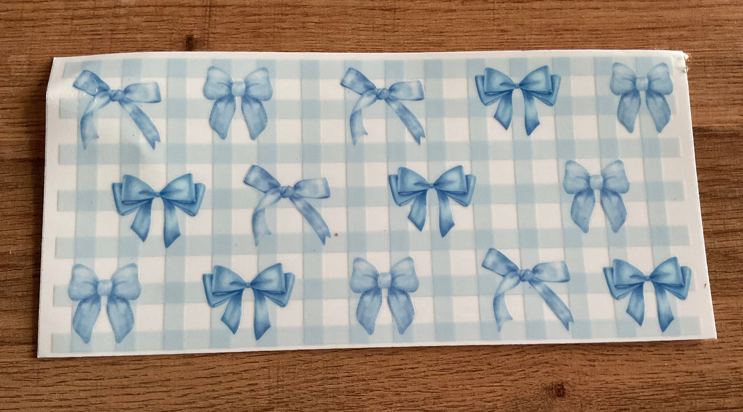 #15 - Blue Plaid Bows